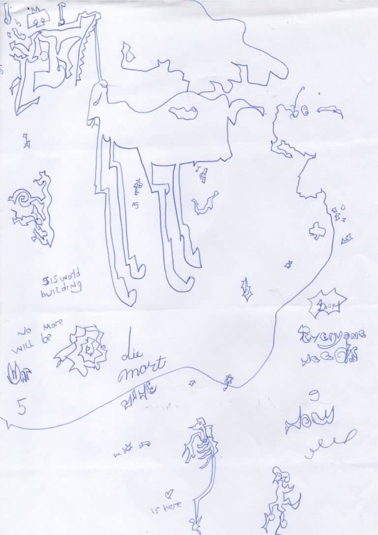 Map, with “Unicorn”