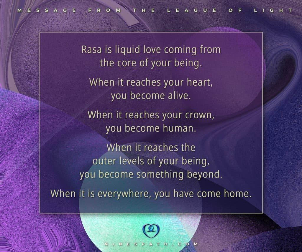 Rasa Liquid Love Nine's Path Pleiadian League of Light